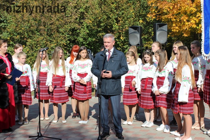 Урочистий мітинг до Дня захисника України