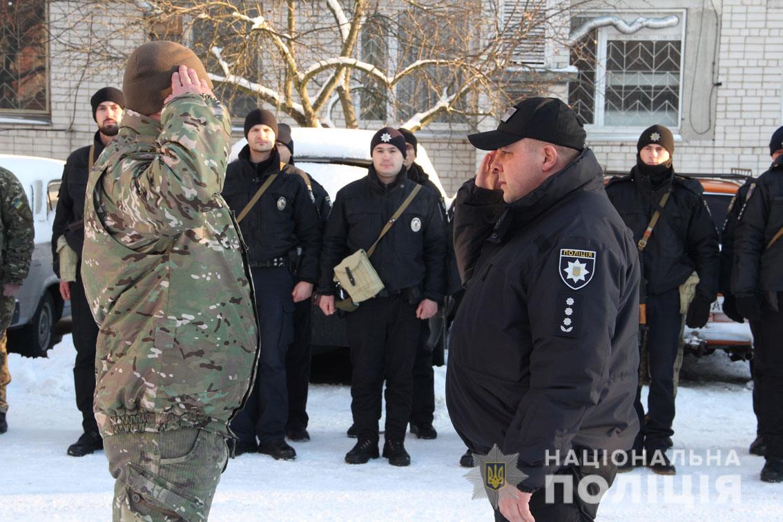 На Донбас вирушив зведений загін поліції Чернігівщини