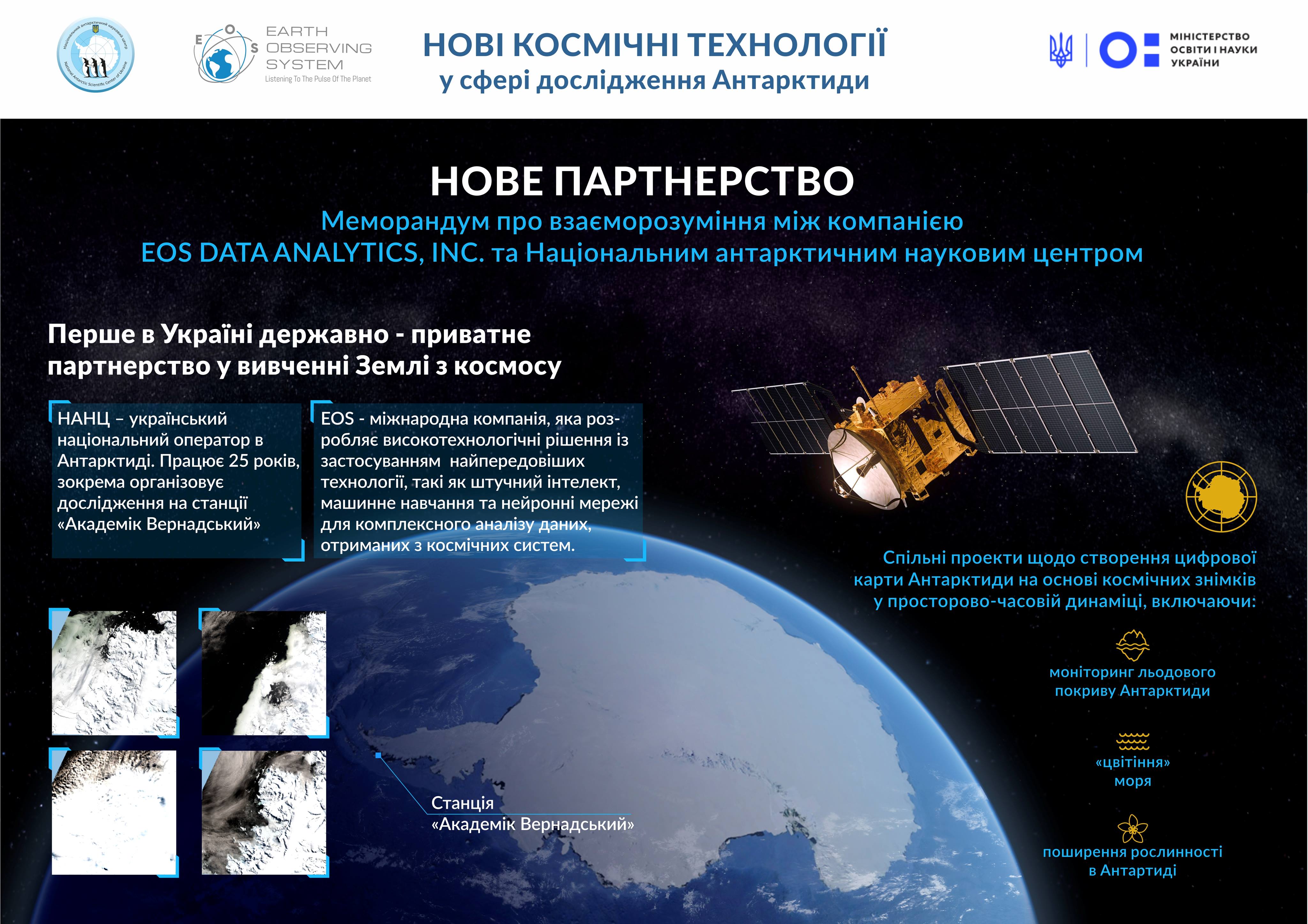 Відтепер НАНЦ вивчатиме Антарктиду з космосу – підписано відповідний Меморандум | Міністерство освіти і науки України