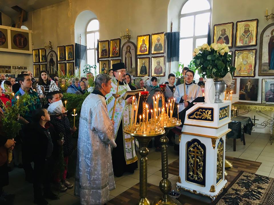 Як ніжинці освячували вербу. Фото