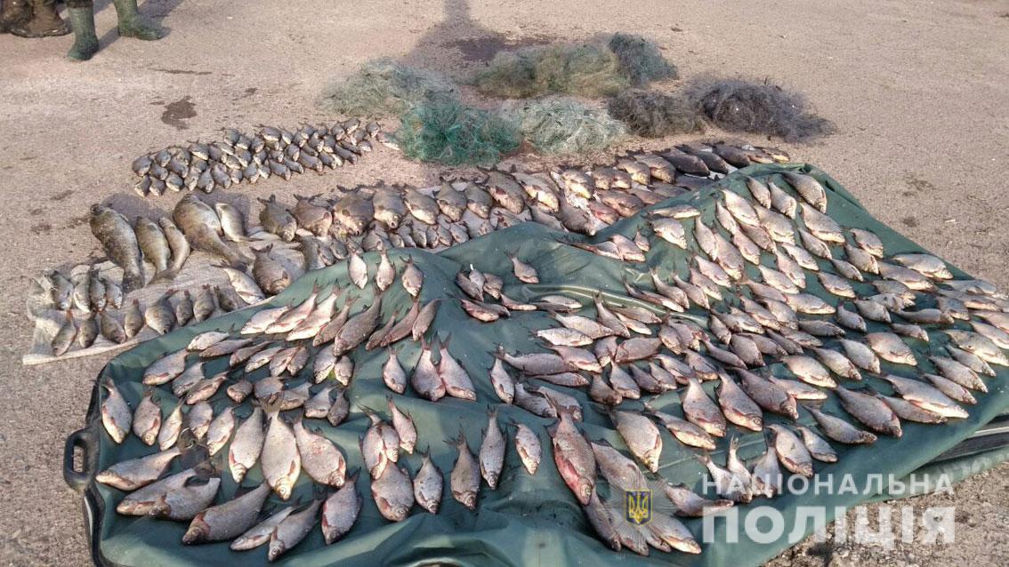 П’ятьох браконьєрів затримали майже з центнером риби