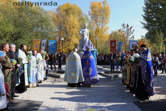 Як у Ніжині відзначили свято Покрови Пресвятої Богородиці і День захисника України. Фото