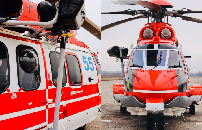 До Ніжина з Іспанії прибув гелікоптер Super Puma. Фото