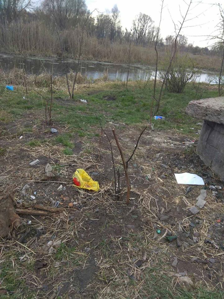 Понад 1000 грн. штрафу загрожує ніжинці за викинуте на березі річки сміття