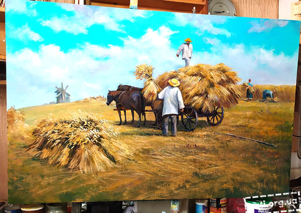 У Ніжині старший лаборант агротехнічного створює полотна для Музею хліба