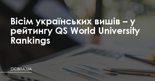 Вісім українських вишів – у рейтингу QS World University Rankings – Освіта.UA