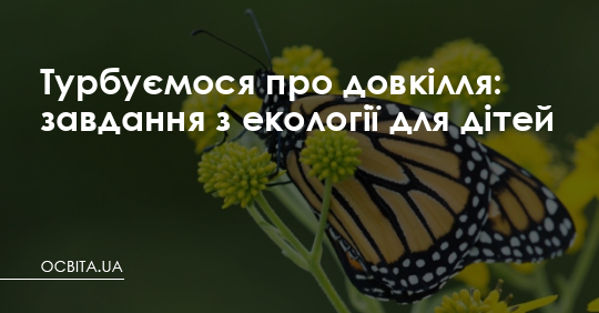 Турбуємося про довкілля: завдання з екології для дітей – Освіта.UA